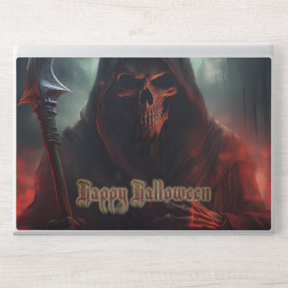 Grim Reaper Skull Halloween Spooky Art HP Laptop Skin