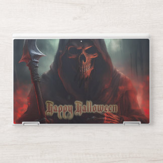 Grim Reaper Skull Halloween Spooky Art HP Laptop Skin