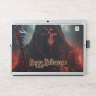 Grim Reaper Skull Halloween Spooky Art HP Laptop Skin