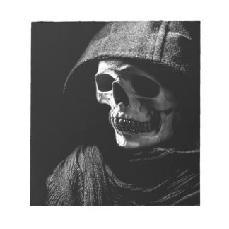 Grim Reaper Skull Notepad