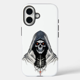 Grim Reaper Skull Tough Phone Case for iPhone 16