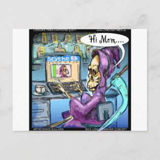 Grim Reaper & Skythe Funny Gifts Cards & Tees
