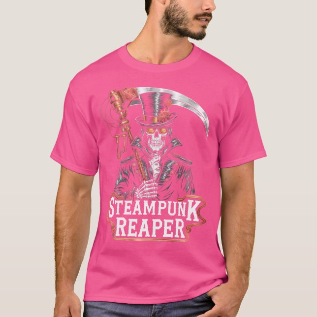 Grim Reaper Steampunk Death God Gears Top Hat Scif (Front)