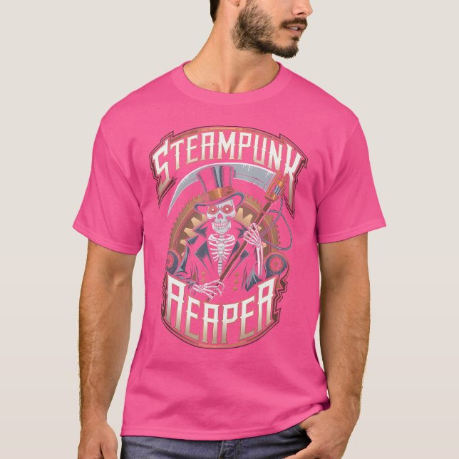 Grim Reaper Steampunk Death God Gears Top Hat Scif (Front)