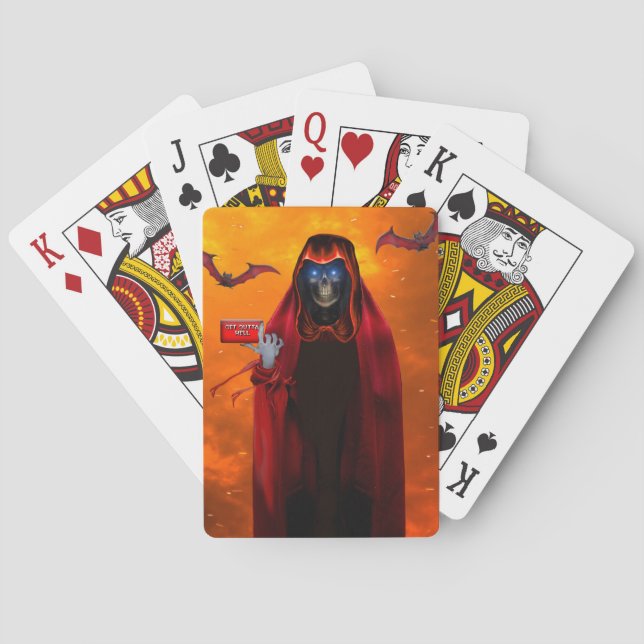 GRIM REAPER SUMMONS YOU POKER CARDS (Back)