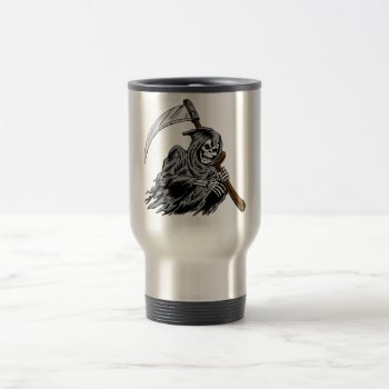 Grim Reaper Travel Mug by customvendetta at Zazzle