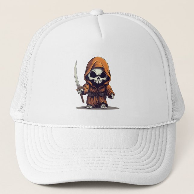 Grim Reaper Trucker Hat (Front)