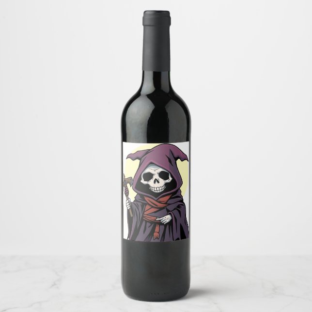 Grim Reaper Wine Label (Front)