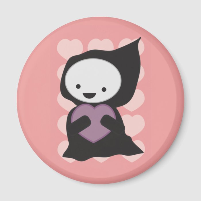 Grim Reaper with Heart Magnet