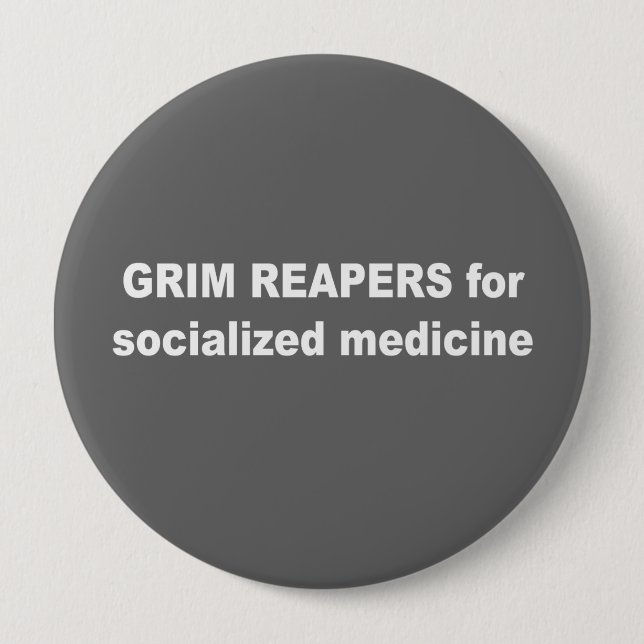 Grim reapers for socialized medicine button (Front)
