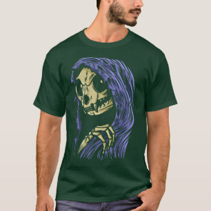 Grim Reapurr Death Grim Reaper Cat Halloween Cat L T-Shirt