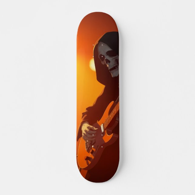 Grim with guitar skateboard (Front)