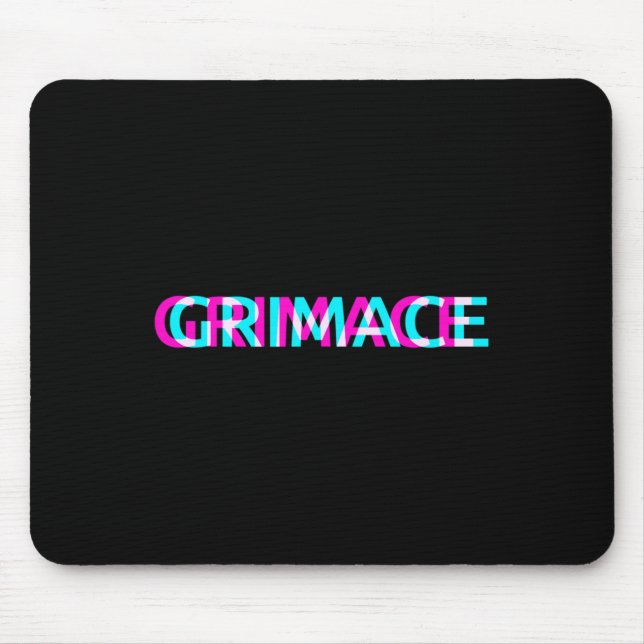 Grimace Edgy Aesthetic Grunge Emo Pastel Goth Hall Mouse Pad (Front)