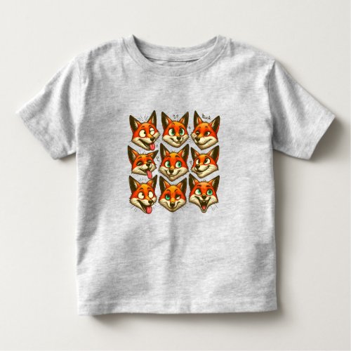 Grimaces de renards toddler t_shirt