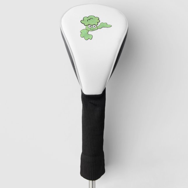 Grimacing Broccoli Golf Head Cover (Front)