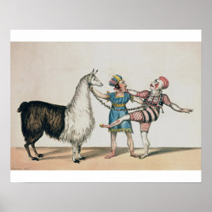 Grimaldi and the Alpaca, in the Popular Pantomime Poster
