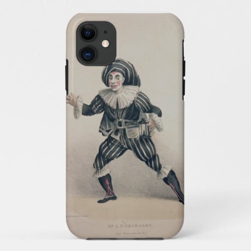 Grimaldi as Scaramouche from the Commedia dellAr iPhone 11 Case