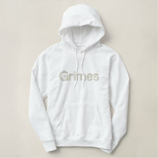 Grimes Hooded  White Sweat Shirt