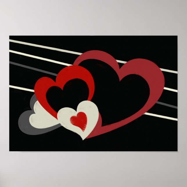 Grimm Hearts Canvas Print (Front)