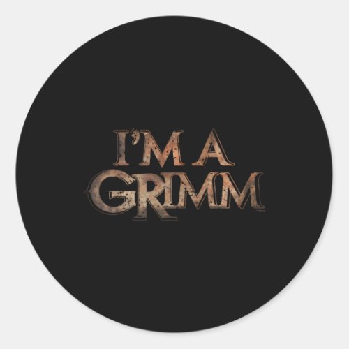 Grimm IM A Grimm Classic Round Sticker
