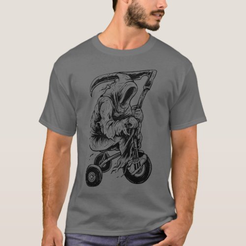 Grimm Reaper Biker T_Shirt