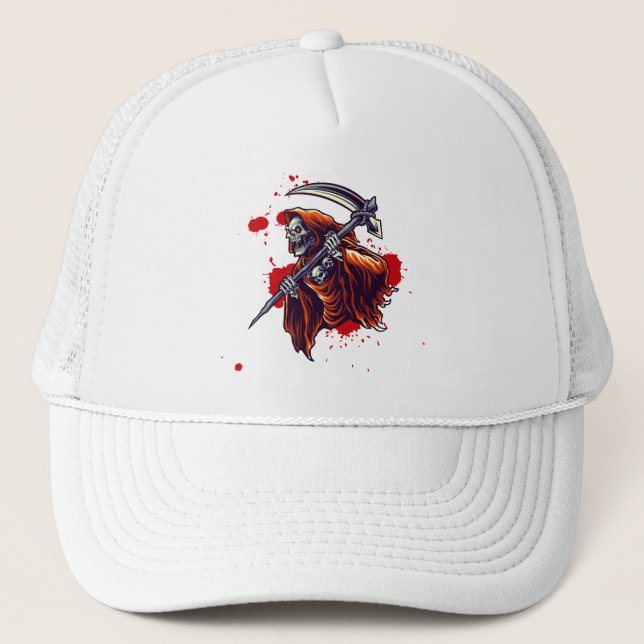 Grimm Reaper's Harvest Trucker Hat (Front)