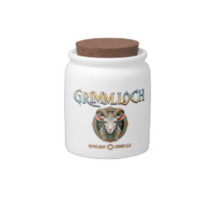 Grimmloch Goat Emblem Fantasy RPG Candy Jar