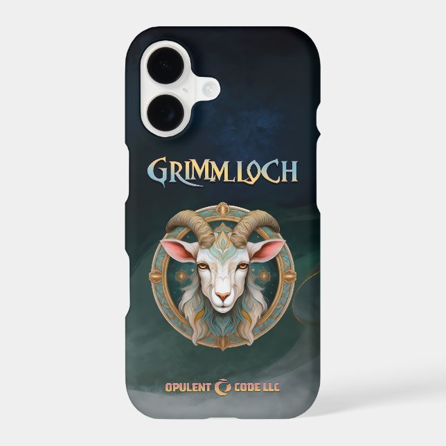 Grimmloch Goat Emblem Fantasy RPG Case-Mate iPhone Case (Back)