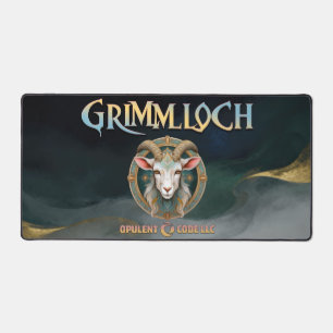Grimmloch Goat Emblem Fantasy RPG Desk Mat