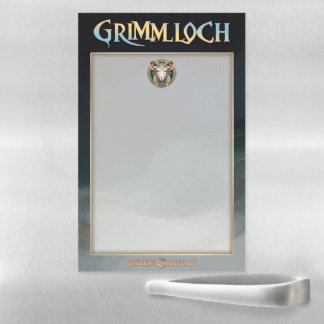 Grimmloch Goat Emblem Fantasy RPG Magnetic Dry Erase Sheet