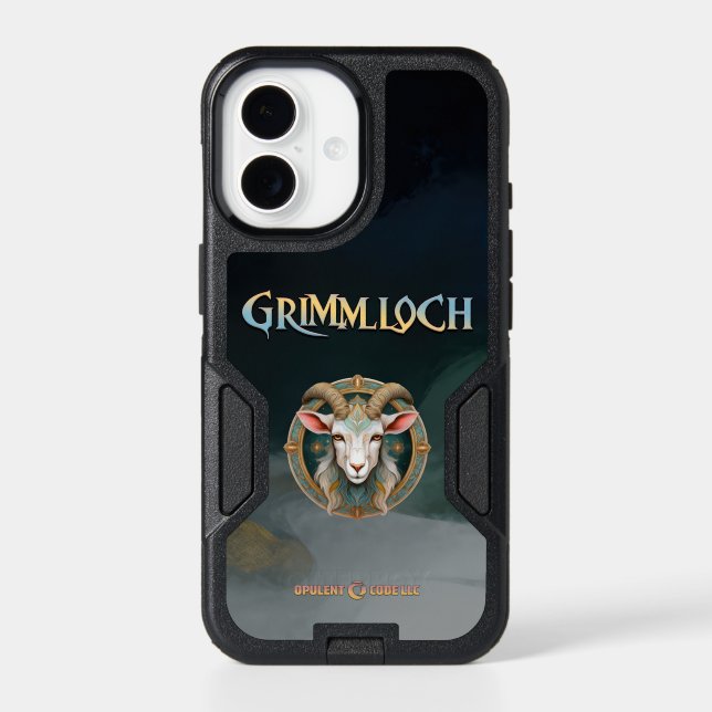 Grimmloch Goat Emblem Fantasy RPG Otterbox iPhone Case (Back)