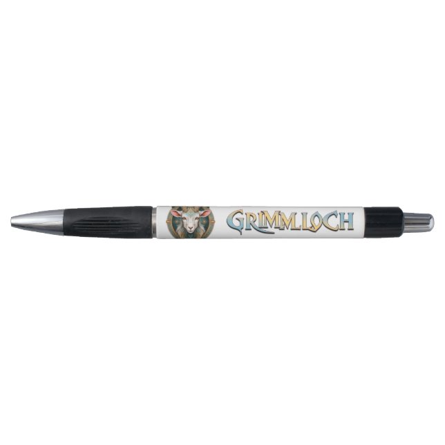 Grimmloch Goat Emblem Fantasy RPG Pen (Front)