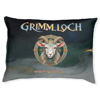 Grimmloch Goat Emblem Fantasy RPG Pet Bed