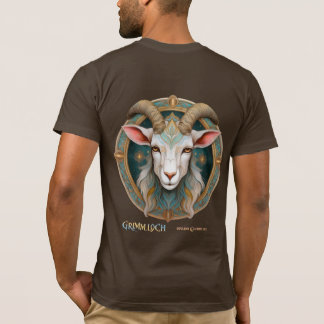 Grimmloch Goat Emblem Fantasy RPG T-Shirt