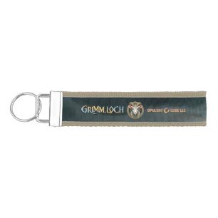 Grimmloch Goat Emblem Fantasy RPG Wrist Keychain