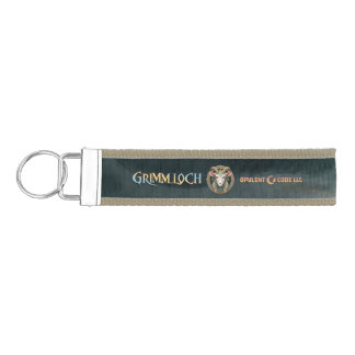 Grimmloch Goat Emblem Fantasy RPG Wrist Keychain