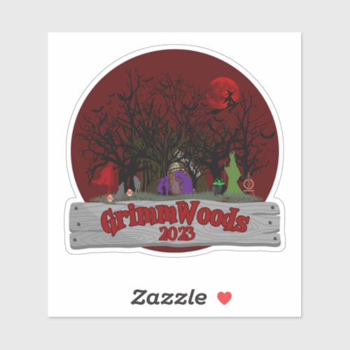 GrimmWoods Sticker 2023 Back