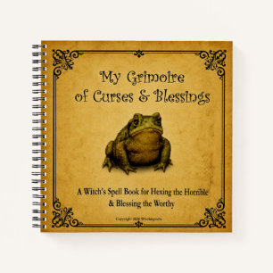 Grimoire of Curses & Blessings Witch Spell Book
