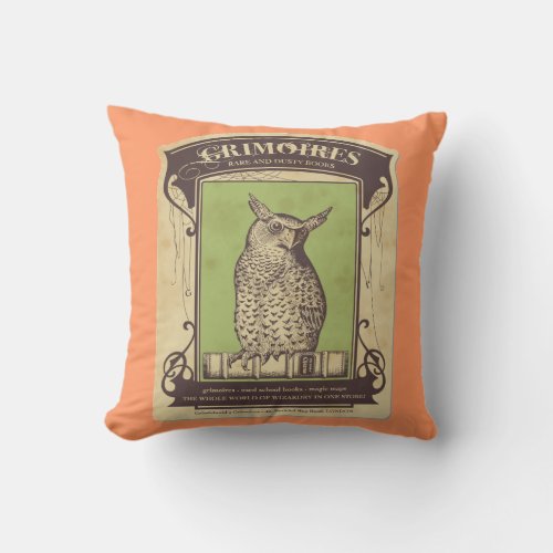 Grimoires Owl Pillow