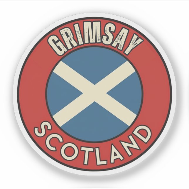 Grimsay, Scotland Sticker (Front)
