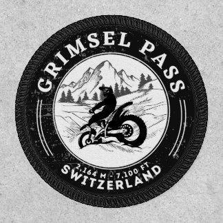  Grimsel Pass swiss–alps motorcycle tour Patch