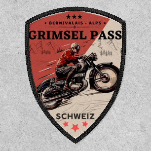  Grimsel Pass swiss–alps motorcycle tour Patch