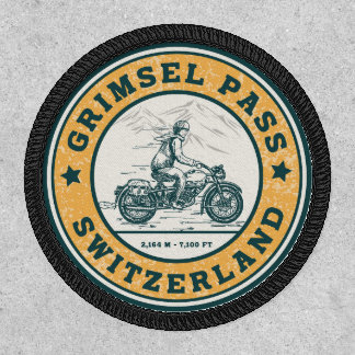  Grimsel Pass swiss–alps motorcycle tour Patch