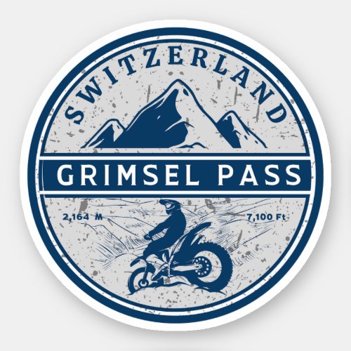  Grimsel Pass swissâalps motorcycle tour Sticker