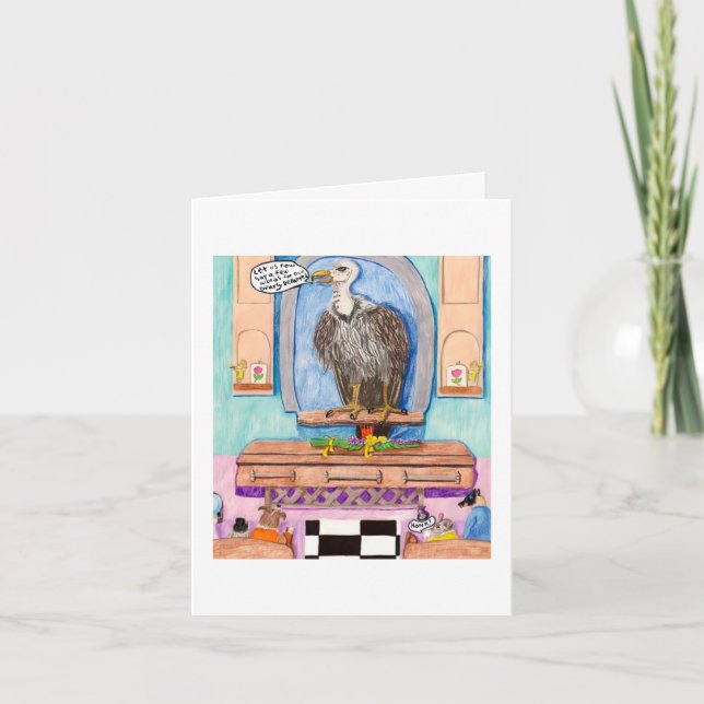 Grimshaw The Funeral Director Letterpress Thank You Card (Front)