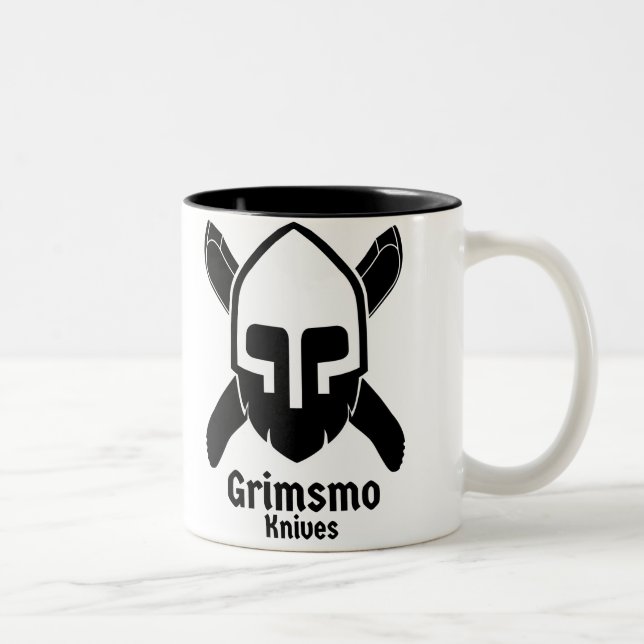 Grimsmo Knives Coffee Cup! Two-Tone Coffee Mug (Right)