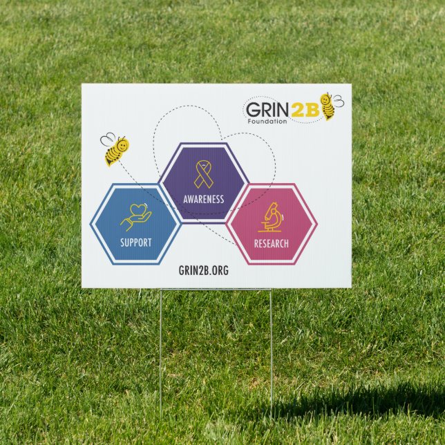 GRIN2B Awareness Week Yard Sign (Insitu)
