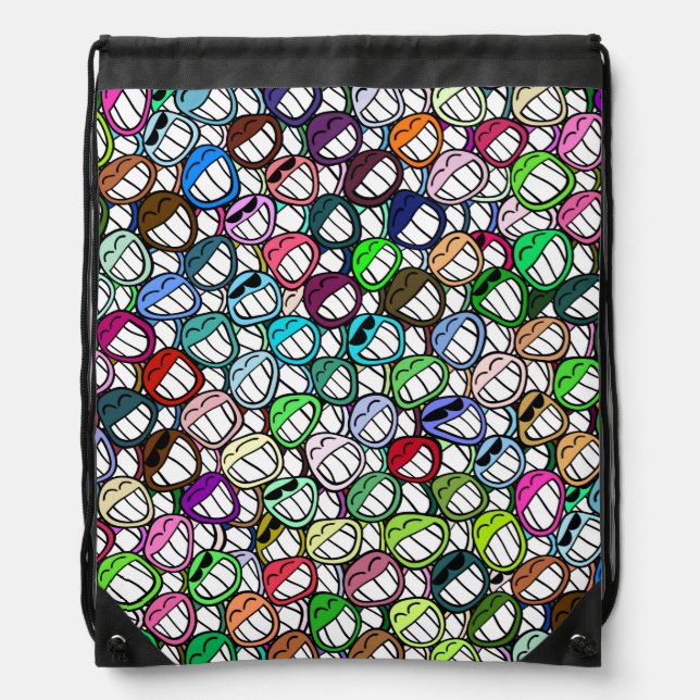 Grin 1 Drawstring Backpack (Front)