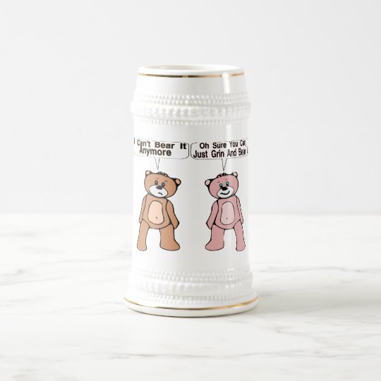 Grin & Bear It Beer Stein