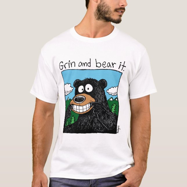 grin & Bear it (color) T-Shirt (Front)